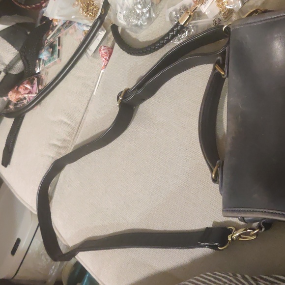 Coach 1997 Navy Blue Leather Station Bag-Vintage - Picture 9 of 10